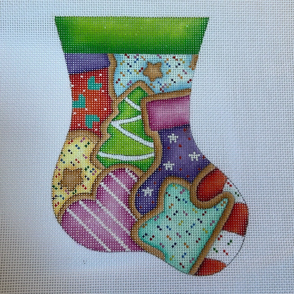 Burnett & Bradley Mini Christmas Stocking Needlepoint Canvas
